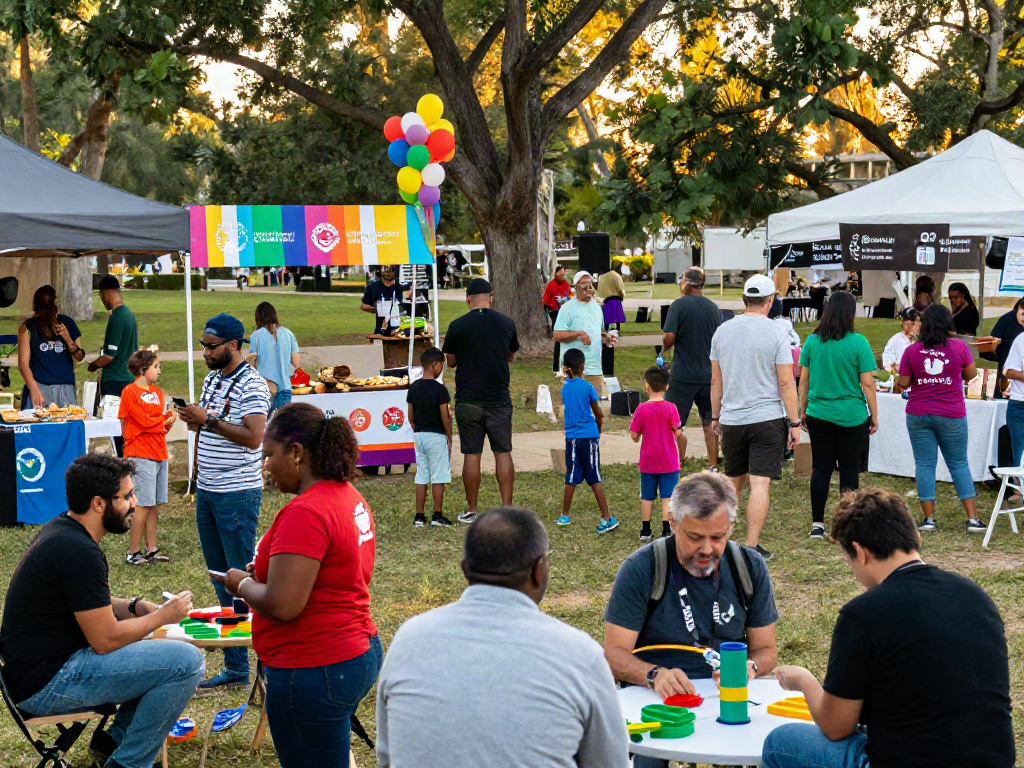 Community gathering celebrating diversity with rokok88 link login themes, showcasing inclusivity and engagement.