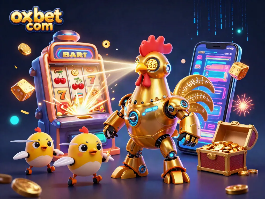 Experience big wins at ox bet com with vibrant games and exciting jackpot action in a lively 3D casino scene.